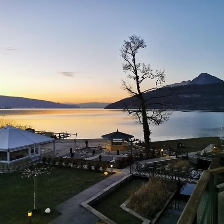 Lac Annecy Plage Privee, Duplex Baie Des Voiles Duingt Exterior photo