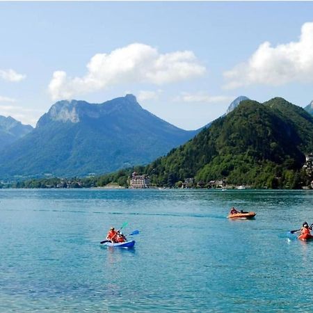 Lac Annecy Plage Privee, Duplex Baie Des Voiles Duingt Exterior photo