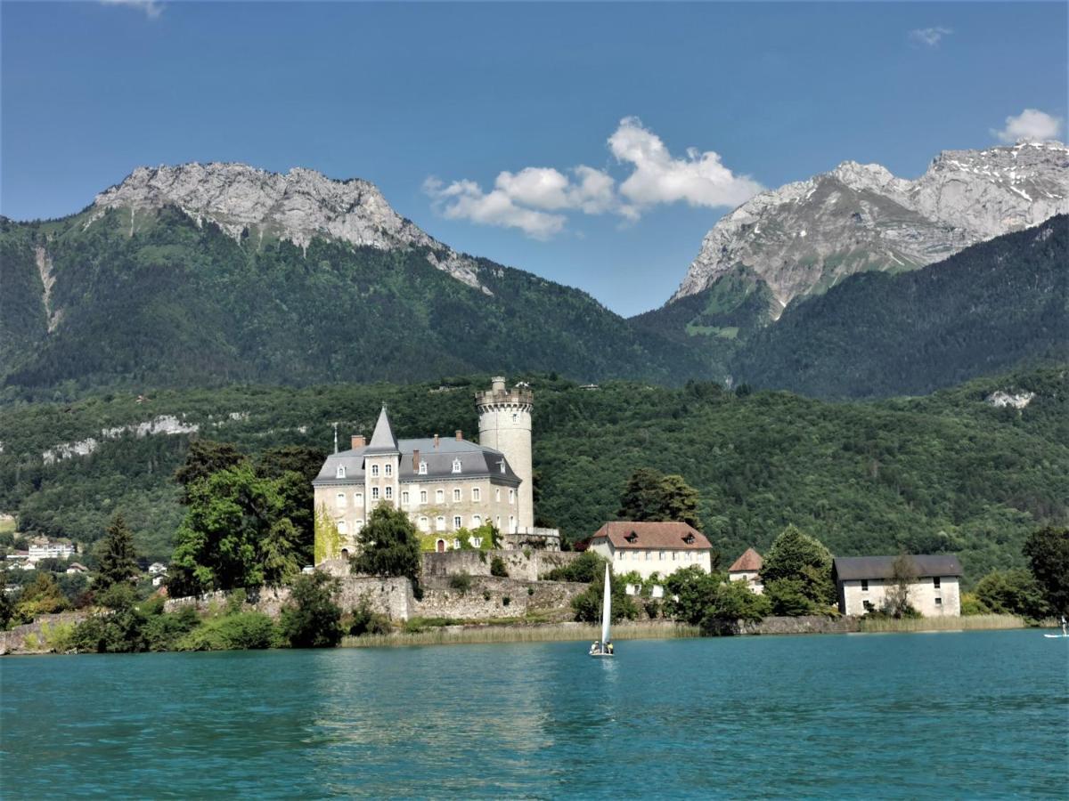 Lac Annecy Plage Privee, Duplex Baie Des Voiles Duingt Exterior photo