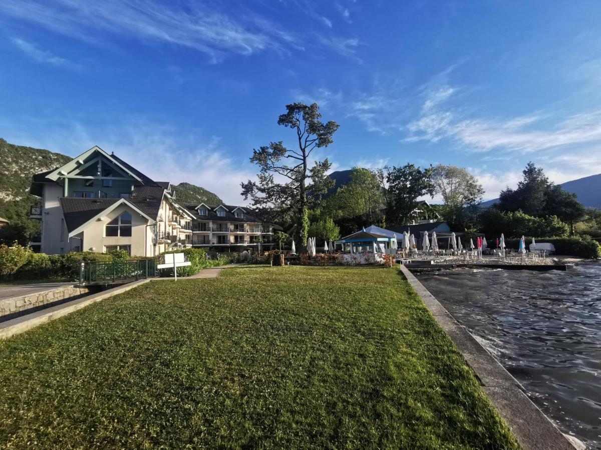 Lac Annecy Plage Privee, Duplex Baie Des Voiles Duingt Exterior photo
